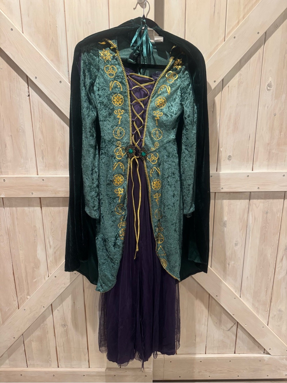 Disney Winifred Hocus Pocus Costume/Wig/Cape